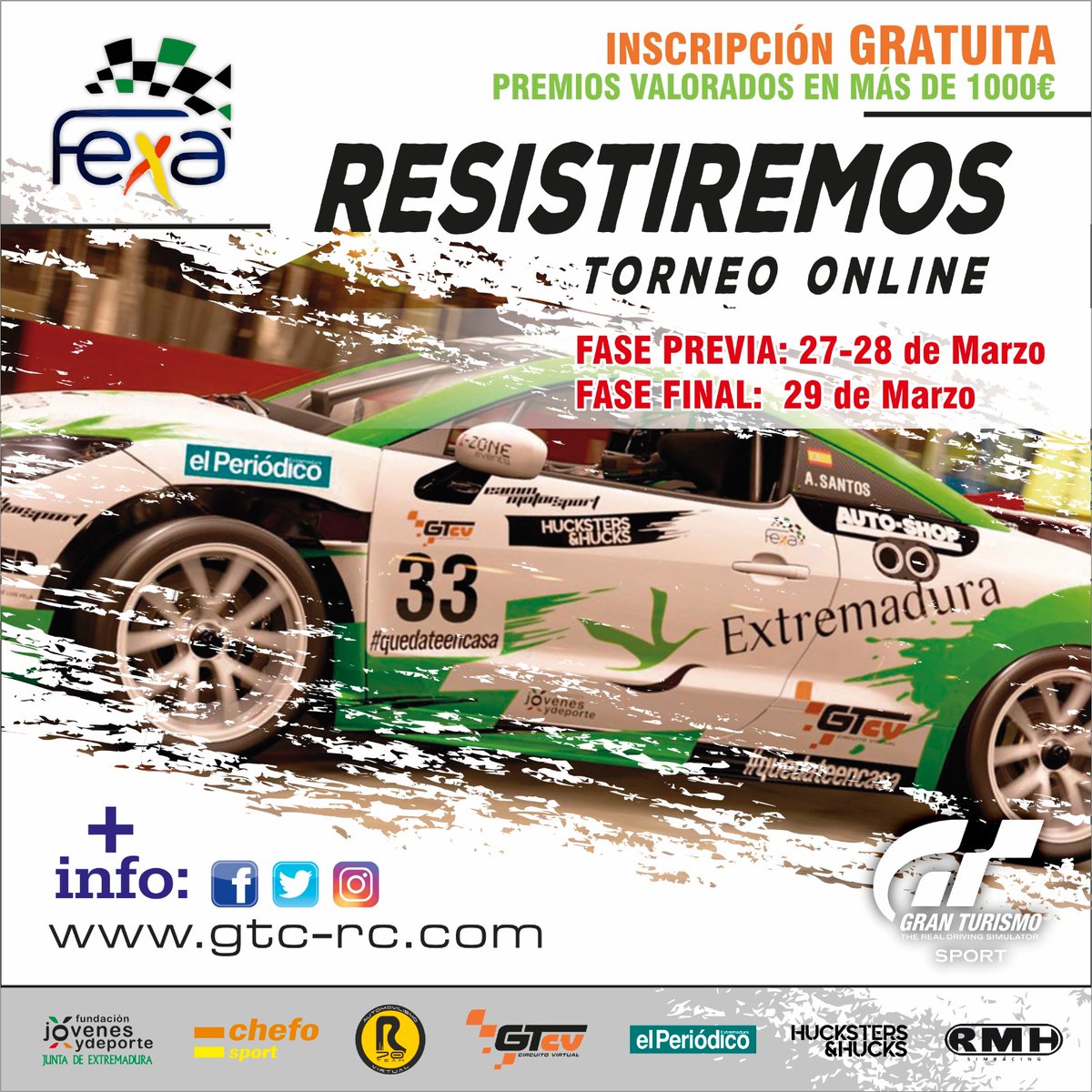 GTC Cáceres Circuito Virtual (@gtccaceres) on Twitter photo Esta carrera la corremos juntos ¿Te apuntas? #QuedateEnCasa #resistiremos #simracing
.
.
Más info en gtc-rc.com/es/news/post/t…
.
.
<a href="/FJyD/">Fundación Jóvenes y Deporte 🅵🅹🆈🅳 💚🤍🖤</a> <a href="/EPExtremadura/">El Periódico Extremadura</a> <a href="/chefosport/">Chefo Sport</a> <a href="/R70Team/">R70 Team</a> @RmhSimracing Esta carrera la corremos juntos ¿Te apuntas? #QuedateEnCasa #resistiremos #simracing
.
.
Más info en gtc-rc.com/es/news/post/t…
.
.
<a href="/FJyD/">Fundación Jóvenes y Deporte 🅵🅹🆈🅳 💚🤍🖤</a> <a href="/EPExtremadura/">El Periódico Extremadura</a> <a href="/chefosport/">Chefo Sport</a> <a href="/R70Team/">R70 Team</a> @RmhSimracing