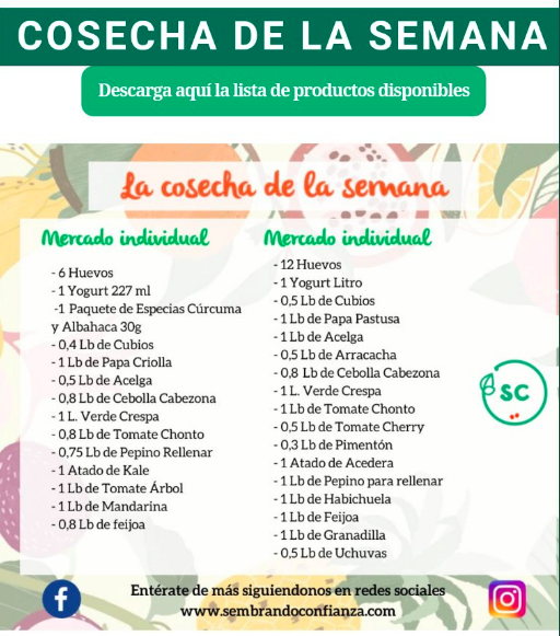 DavidRacero's tweet photo. 11. Sembrando Confianza: Agricultura orgánica y urbana, comprometidos con la responsabilidad social, cultural y ambiental. Pedidos realizados hasta mañana a medio día, serán entregados el jueves 26 de marzo. https://t.co/Rj9XTCn1zv https://t.co/2nKEfQaWSK