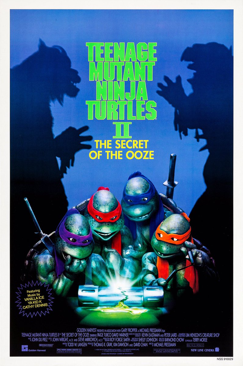 🎬MOVIE HISTORY: 29 years ago today, March 22, 1991 the movie ‘Teenage Mutant Ninja Turtles II: The Secret of the Ooze’ opened in theaters!

#PaigeTurco #DavidWarner #ErnieReyesJr #FrancoisChau #KevinNash #VanillaIce #AdamCarl #RobbieRist #LaurieFaso #KevinClash #BrianTochi #TMNT