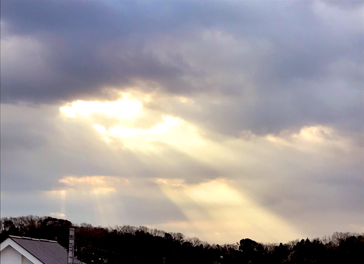 今の空 チンダル現象すごいよ見て 低浮上って言った途端これだ やれやれだぜ きくたのイラスト 今の空 チンダル現象すごいよ見て 低浮上って言った途端これだ やれやれだぜ きくたのイラスト