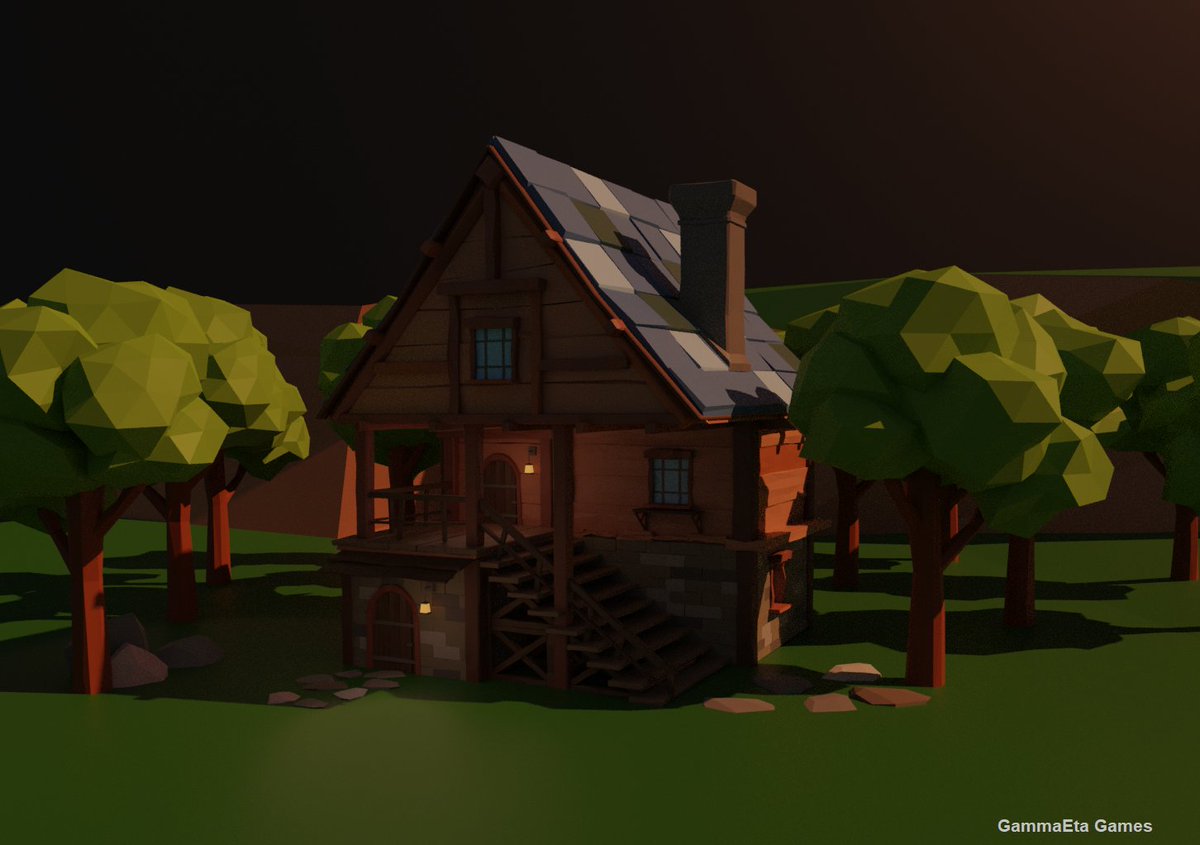 GammaetaG's tweet photo. Render finished! What do you think about it?

#lowpoly #Blender3d #indiedev #gamedev https://t.co/3NJGzzKc4z