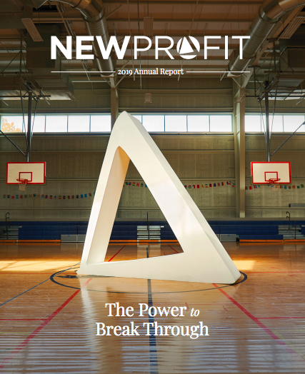 thisisdaddyo's tweet photo. We're cover stars! The @newprofit logo #BuiltByDaddyO for @HikerCompany on the cover of their annual report. https://t.co/0ekbjuz8pB
