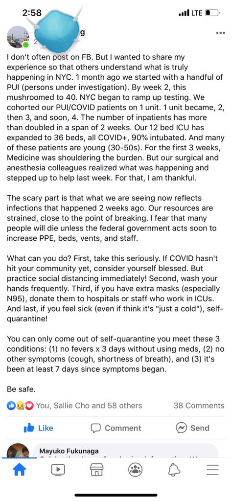 JamesCaiNJNYC's tweet photo. One of the doctors working in the front line in one of the hospitals in NYC #COVID19 #CoronavirusNewYork #StayHomeSaveLives #avoidintubation #FlattenTheCurve https://t.co/SnlShi1kWu