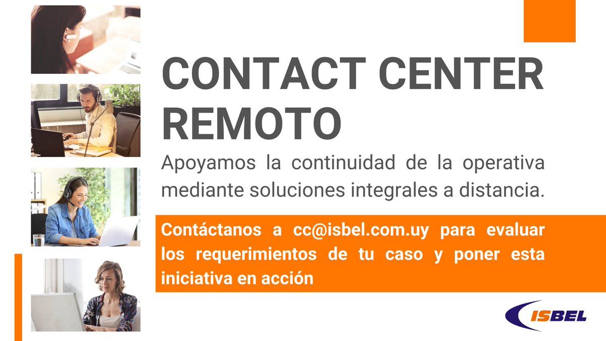 Dale continuidad a la operativa de tu contact center mediante soluciones integradas a distancia.