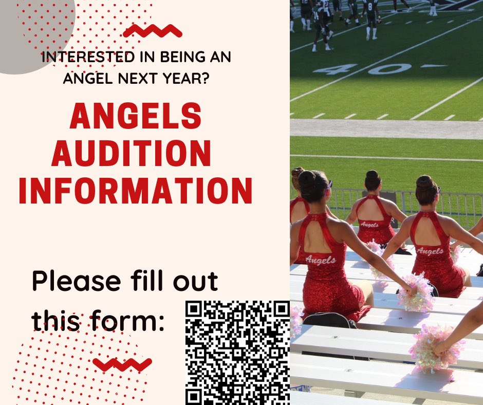 If interested in auditioning for the 20-21 Angels Dance Team, you must fill out this form by April 5th.