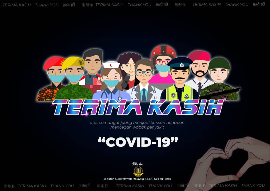 relasisptss's tweet photo. Terimakasih buat semua yang terlibat secara langsung dan tidak langsung dalam berbakti demi Malaysia.

#inforelasisptss
#covid2019
#malaysiabebascovid19
#dudukrumah
#setiaberbakti
#RELAPerlis
#RELAMalaysia
#KKM
#MKN
@MuhyiddinYassin
@kamarudin_rapig
@zulkifliabidin
@BudakKulimbb https://t.co/IaLB5iSXmq