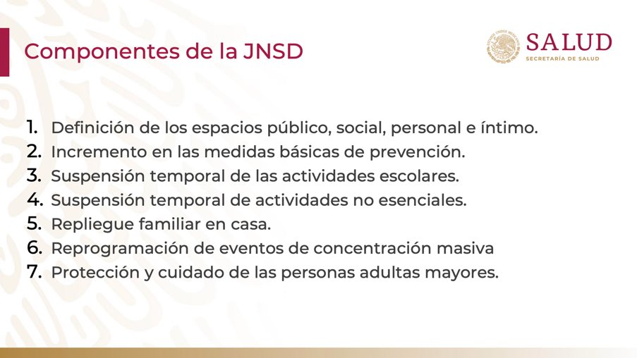 VILLALVAZO13's tweet photo. Este lunes empieza la “Jornada Nacional de Sana Distancia” (#JNSD).

Son siete puntos básicos. Se espera que dure ¡4 semanas! https://t.co/eU4paCSziV