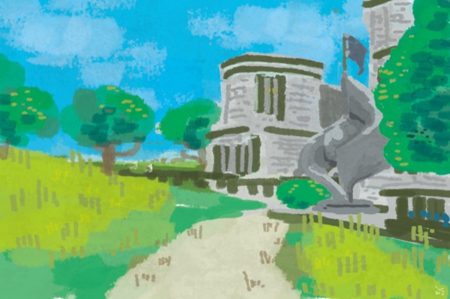 Uni 背景練習してます ザ エージェンシー フォートナイトイラスト