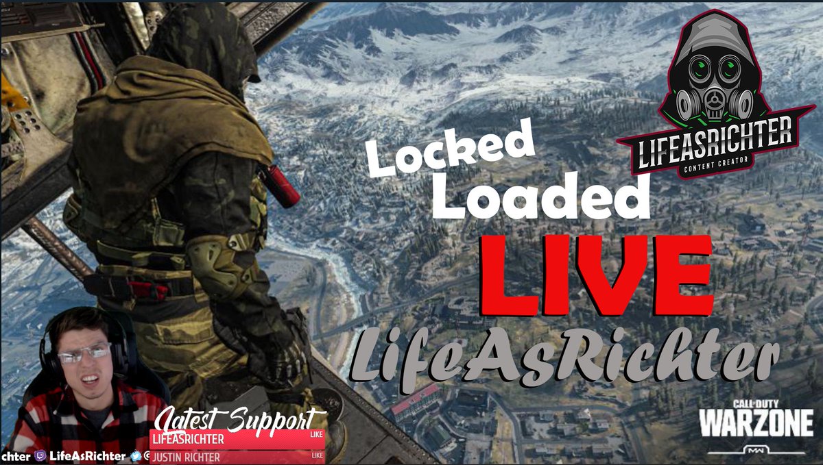 JayArh91's tweet image. Who are you dropping into the #warezone with? 
 - Its gametime, Jump in chat. 📺♻️🤩

thank god my team can carry.

twitch.tv/lifeasrichter 

#SmallStreamerCommunity #SmallStreamersConnect
#smallstreamer  #SupportSmallStreamers @LaZy_RTs @FearRTs @sme_rt @LaZy_RTs @FearRTs