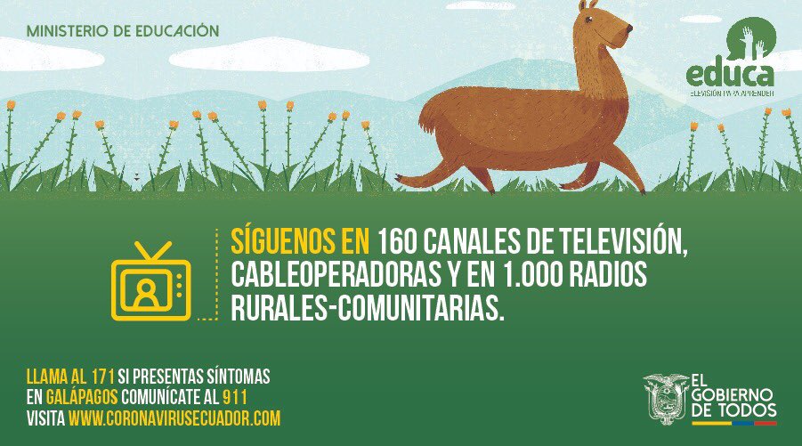 monserratcream1's tweet photo. A partir de mañana 23 de marzo se ofrecerá programación educativa en 120 canales y 1000 frecuencias de radio. https://t.co/lTjaaAbH4f