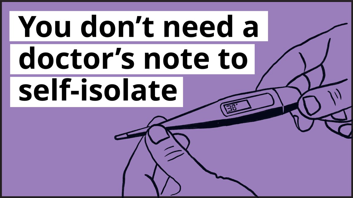 Government News All Employers Must Waive The Requirement For Employees To Produce A Sick Note Please Don T Go To The Doctor To Get A Sick Note Stay Home And