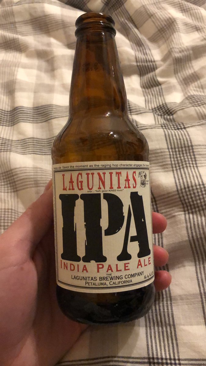 Quarantine Meal Review #2.2: Lagunitas IPA. A crowd favorite. You really can’t go wrong. 8.5/10