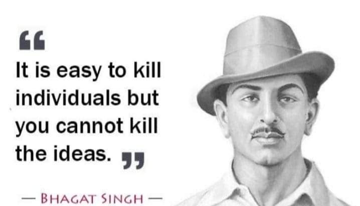 MuqeemAhmad97's tweet photo. #bhagatsingh your India is free right now, but dear sir he is not on your path.Your saying " Gore chale Jayenge or bhoore Raj karenge" has been completely implemented at right now.
Salute to you, #Rajguru and #Sukhdev Sir for yours bravery and guidance...
@BAPSA_JNU @UniofOxford https://t.co/7rMZmaYNYK