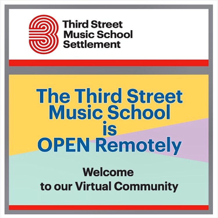 #onlinelearning is happening in full force check out thirdstreetmusicschool.org for details #StayHome #PlayOn