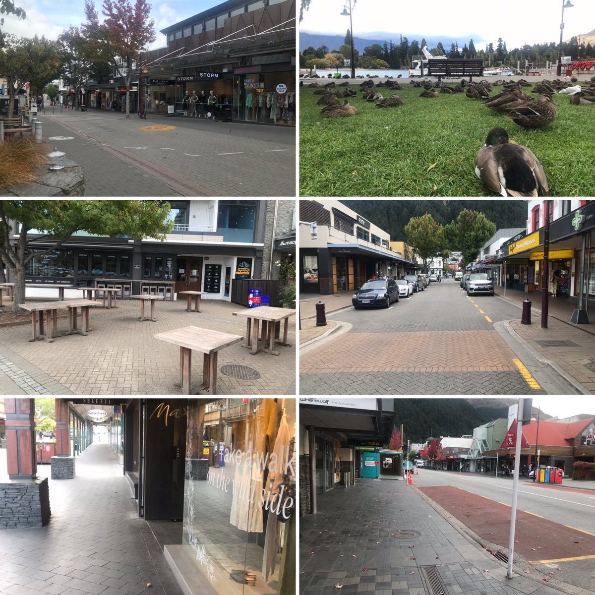jo_macmac's tweet image. Lunchtime “rush-hour” in Queenstown CBD #EmptyStreets #SocialDistancing