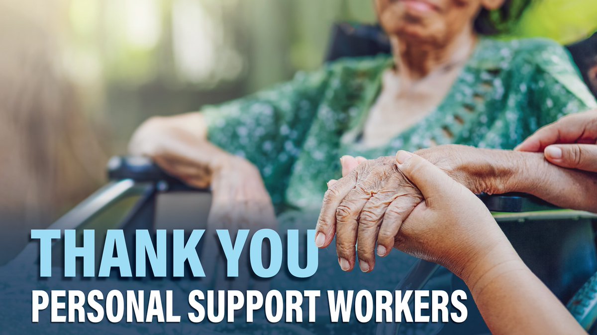 Our personal support workers are working hard to make sure our loved ones are supported during this stressful and difficult time. Their dedication to the people they serve does not go unnoticed. THANK YOU to all PSWs across Ontario.