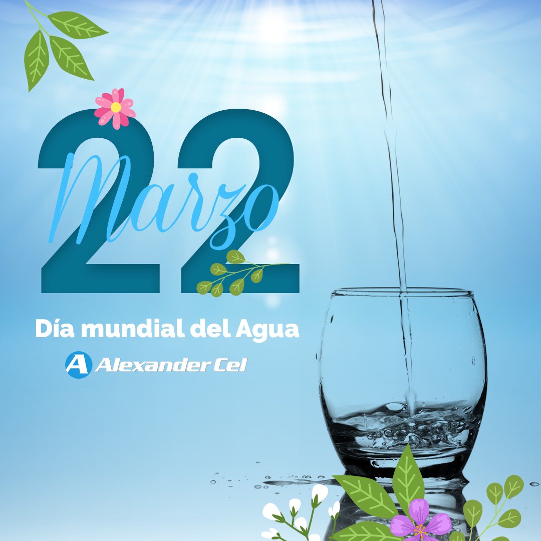 alexandercelrd's tweet photo. La Asamblea General de las Naciones Unidas declaró el 22 de marzo de cada año como Día Mundial del Agua para concientizar a la población mundial sobre el cuidado de este recurso. #CadaGota cuenta. 
#AlexanderCel #WorldWaterDay2020 #CuidemosLosRecursos https://t.co/hyQKVBkAMZ
