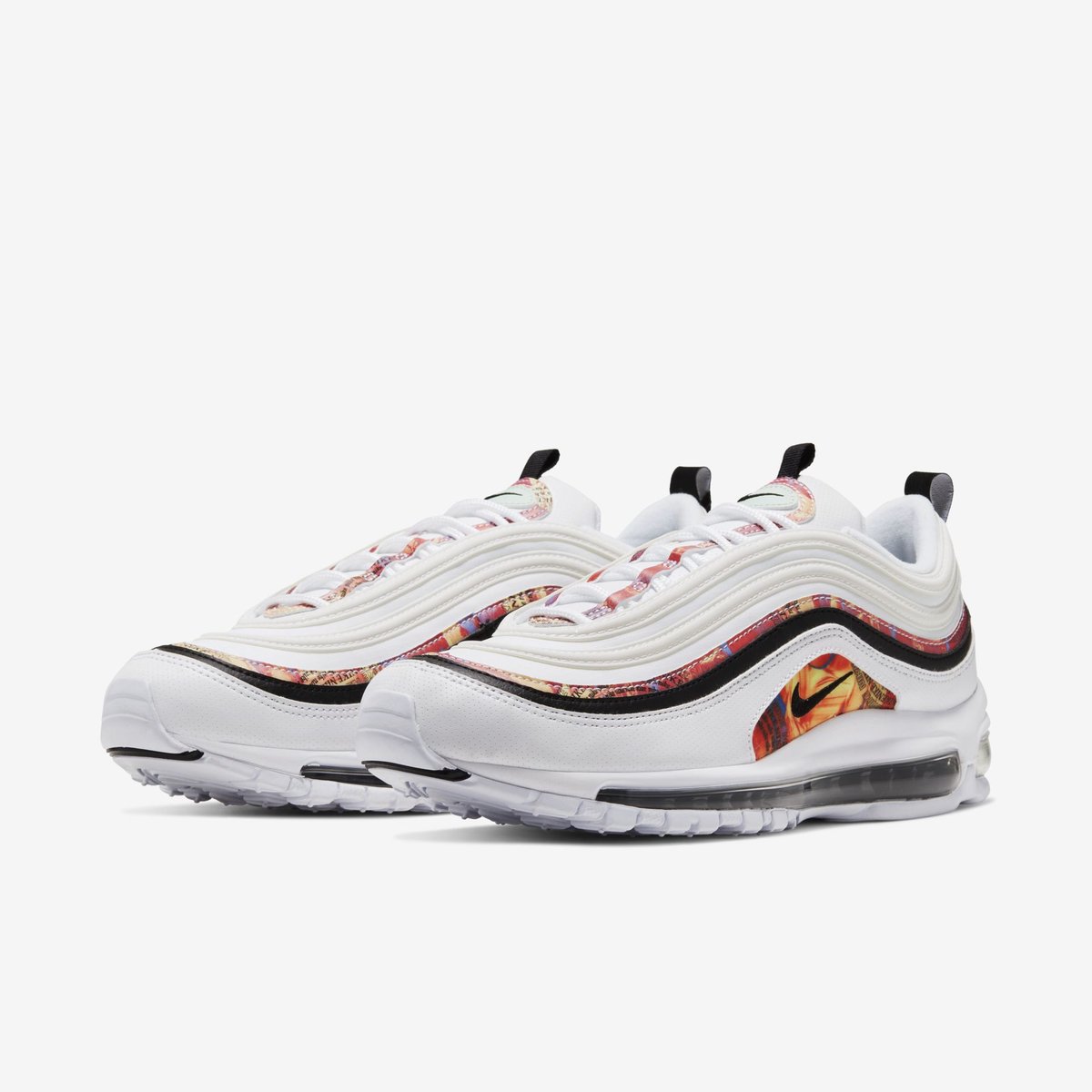 nike air max 97 white multicolor