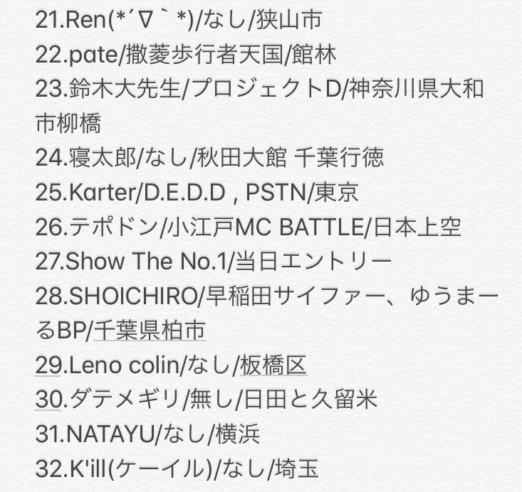 大粒FIGHT vol.26をアップしました！
全員の名前書きたいってくらい、ホントに最高な人たちが集まってます！

…って思っても、結局文字数を気にして毎回書いてない😭

でも、写真を添付すれば良いだけの話ってことに気づいたので、ご確認お願いいたします！

まとめ動画↓
youtube.com/playlist?list=…