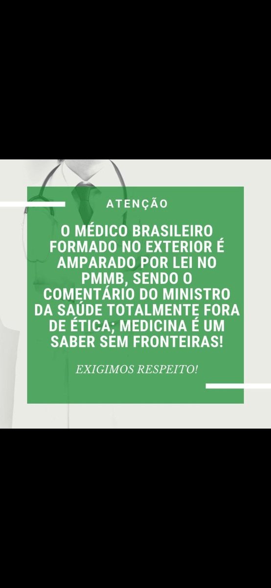 Alessandramedb1's tweet photo. Respeite seus colegas Sr Ministro, vamos sim servir o nosso país de formação com muita honra e orgulho depois que servirmos à nossa pátria..
#programamaismedicos #revalidaja #respeitomandetta #formadosnoexterior
@FlavioBolsonaro @jairbolsonaro @luciomosquini @Alan_Rick https://t.co/CeOdbkZq69