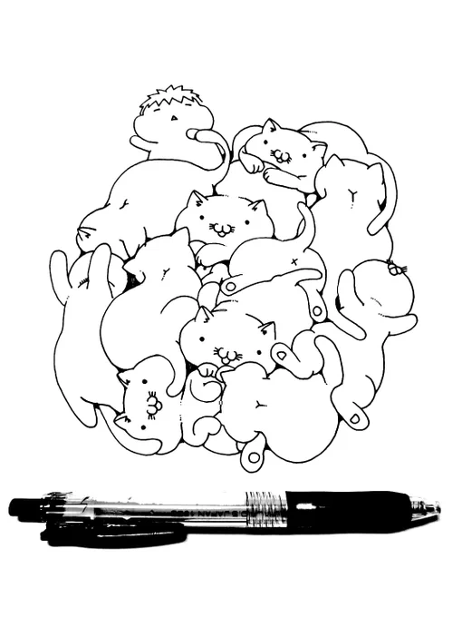 定期的にねこを描かないと落ち着かなくなる病

今日も背景作業
手強いφ(..) 