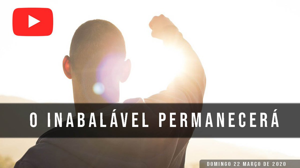 O inabalável permanecerá // Palavra de Vida e Fé
youtube.com/watch?v=ddMWaV…