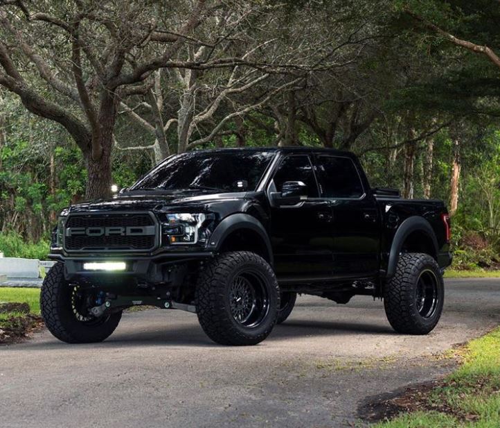 blacked out ford raptor