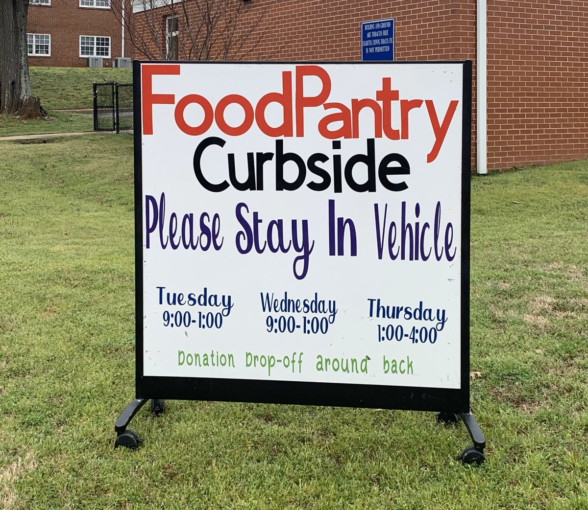 Food Assistance: Tues, Wed, Thurs.