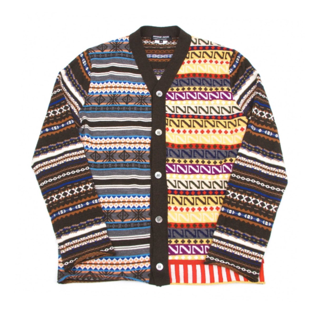 Playful For Overseas Comme Des Garcons Homme Deux Stripe Knit Cardigan T Co Uhl1n Commedesgarcons Commedesgarcons Commedesgarconshomme Commedesgarconshommeplus Cardigan Colorful Secondhand Secondhandclothes