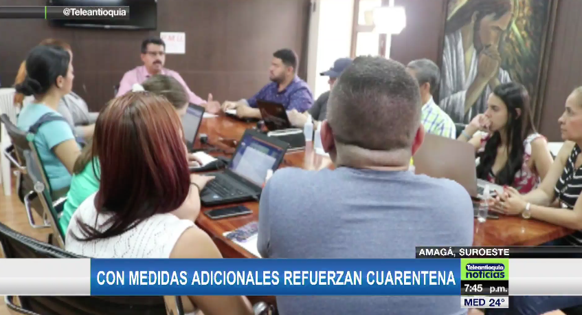 Teleantioquia's tweet photo. ((AL AIRE)) #TANoticias | Con medidas adicionales refuerzan cuarentena en Amagá | https://t.co/RwoY93LMlm https://t.co/PXStUdenVZ
