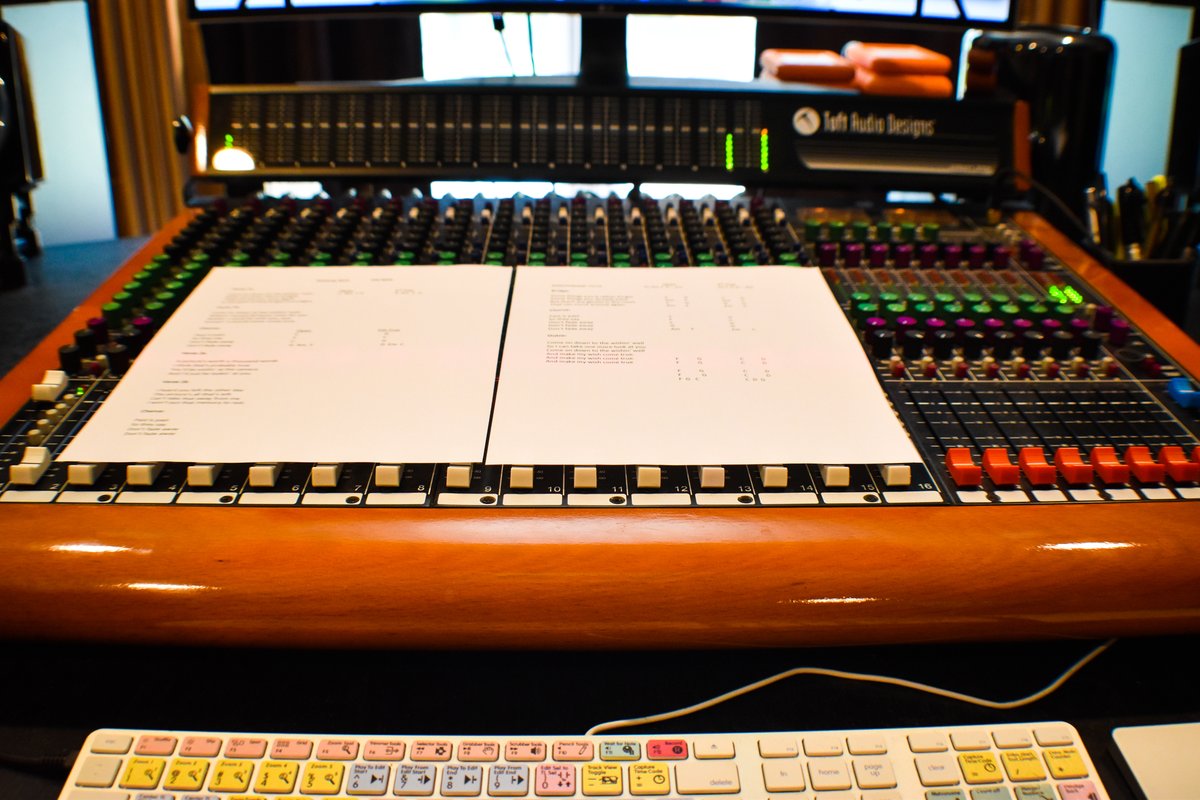 FH_Rec_Studio's tweet photo. We are grateful (and very humbled) to be in the studio tonight mixing songs for the new #Slowfire album. There are some great songs on this record &amp; we look forward to sharing them with you soon! #farmhouse #farmhousestudio #recordingstudio #songwriters https://t.co/QvkIEFjCf9