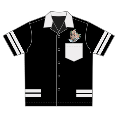 マサヤン 雅趣童 Masaria スカルブランド Masaria 新作アロハシャツを大阪アメ村 レグルス で受注生産受付中です 69グアダルーペマン 黒 T Co Avq4etc75dロックドクロが聖母に扮して ライダース風デザイン よろしくお願いします
