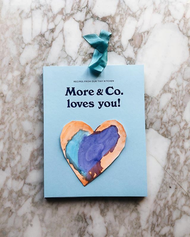 “Recipes From Our Tiny Kitchen” - so you don’t miss us too much! 💙 The first printing is launching online quite soon! MORE &amp; CO. LOVES YOU -- ift.tt/2QBvyxt