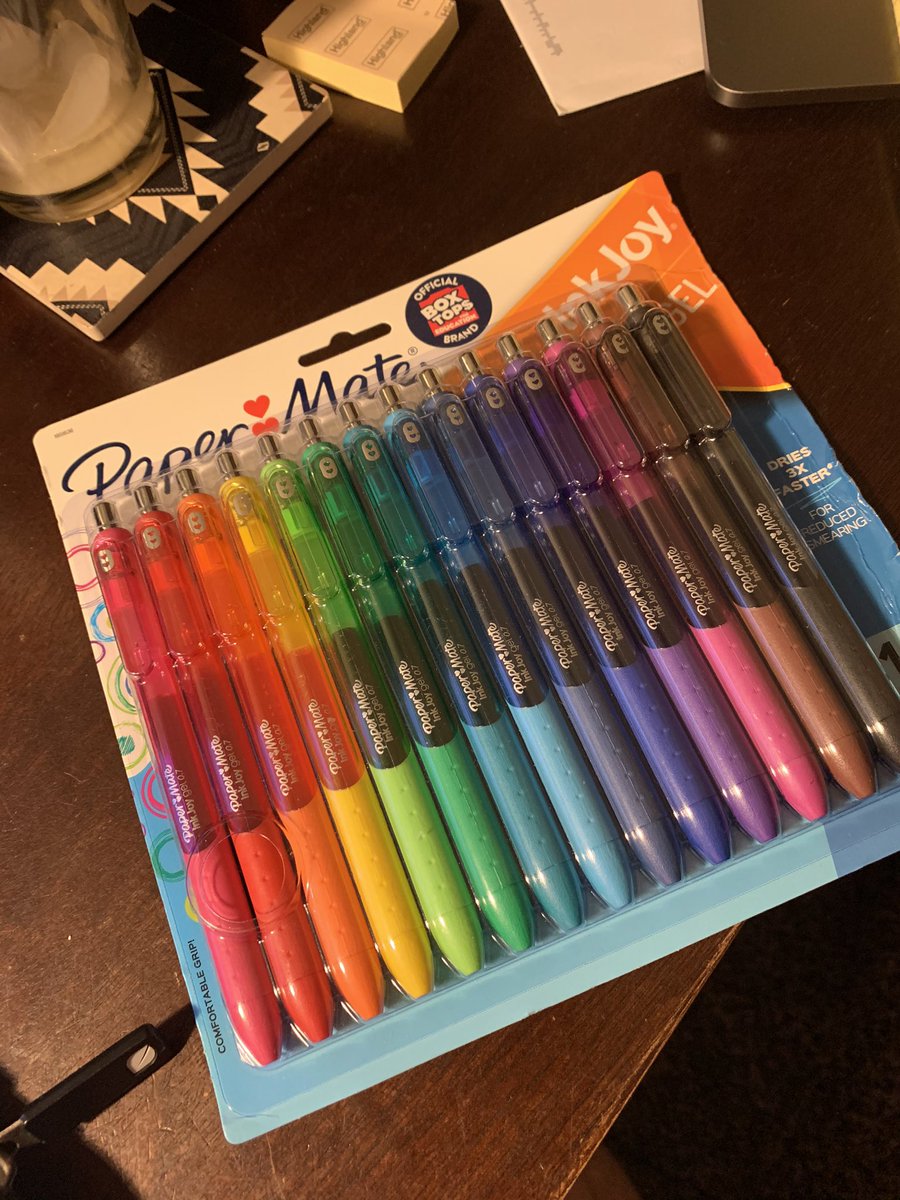 TBauerDCP's tweet photo. For those of you concerned... I was able to get some new pens for this #WorkFromHome time period. Phew! But, it looks like I also have a second yellow pen now, too. 🤣😂 https://t.co/o9XosHuEga