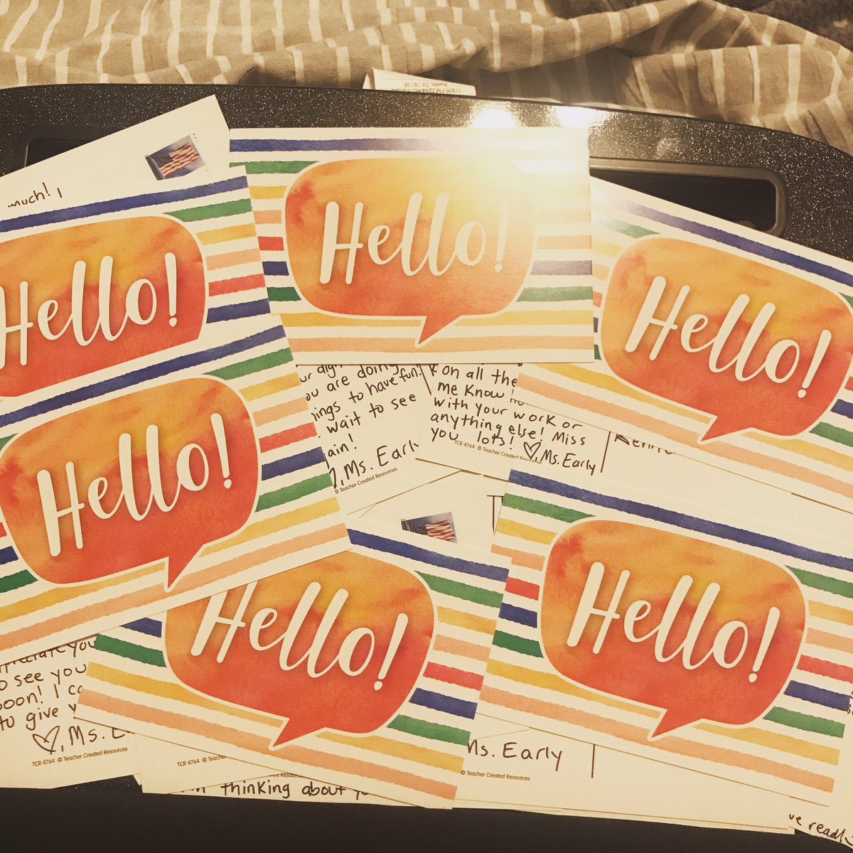 learly12's tweet image. Happy mail ready to send out to my 5th graders. Hoping it puts a smile on their faces during this crazy time. I miss them so much!!