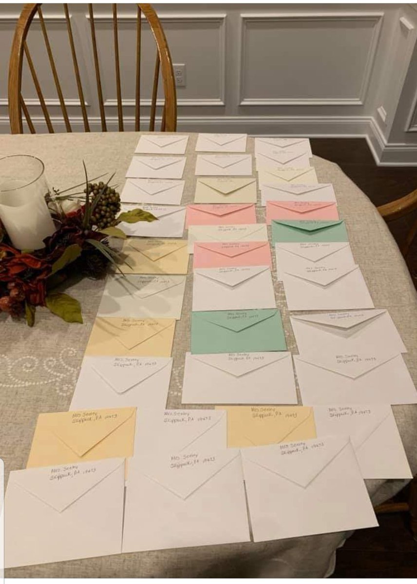 Writing personal letters to each of her students to remind them how much she cares is how  <a href="/dseeley123/">Deborah Seeley</a> <a href="/helenfortschool/">HFMS</a> <a href="/PembertonSchool/">Pemberton Schools</a> spent her Sunday!  <a href="/TamiStrege/">Tami J. Strege 🏳️‍🌈</a> you have an amazing team who puts kids first ALWAYS!
#pembertonteachersrock #weloveourhornets #pembertonpride
