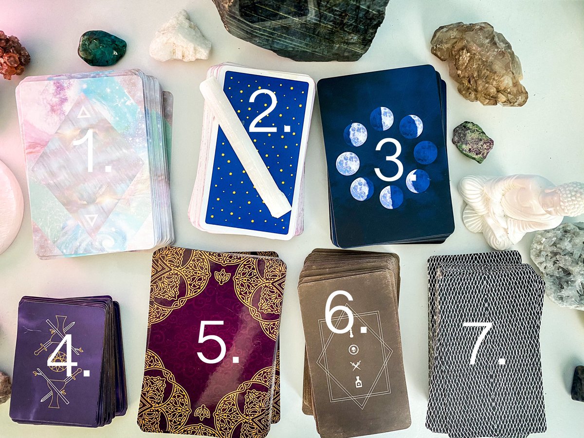 AlulaRai's tweet photo. 🧿 Free card pull 🧿 

1. Follow me! @AlulaRai 
2. Like this post &amp; tag a friend who may be interested.
3. Comment &amp; let me know which deck you’re drawn to.
4. Let me know how it resonates with you.

#tarot #cardpull #oracle #cardoftheday #starseed #thewildunknown #biddytarot https://t.co/YY0rtKae6h