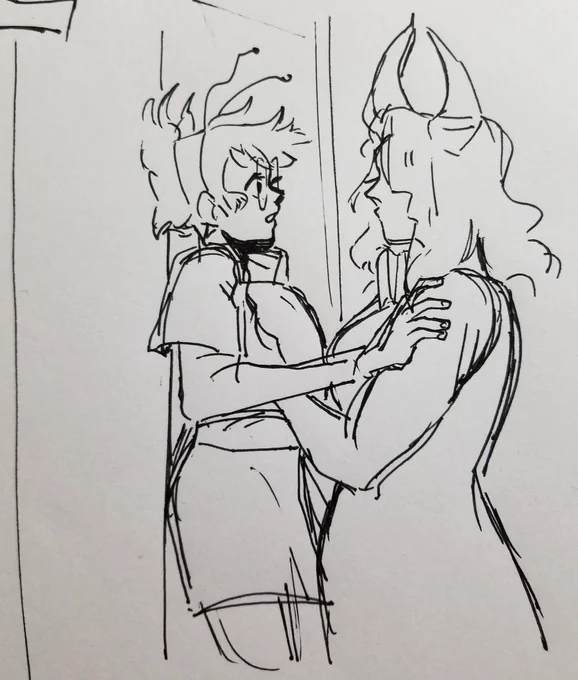 @ClownDevil3 OH MY GOD

tbh I doodled it too but I never finished so here it is-- 