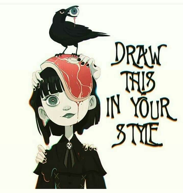FoxMasterXD's tweet photo. Draw This in Your Style Challenge 
#dtinysMz09art #dtiys #fineliner #ink #raven #hands #creepy #FoxMaster https://t.co/gC4Up2jxs8