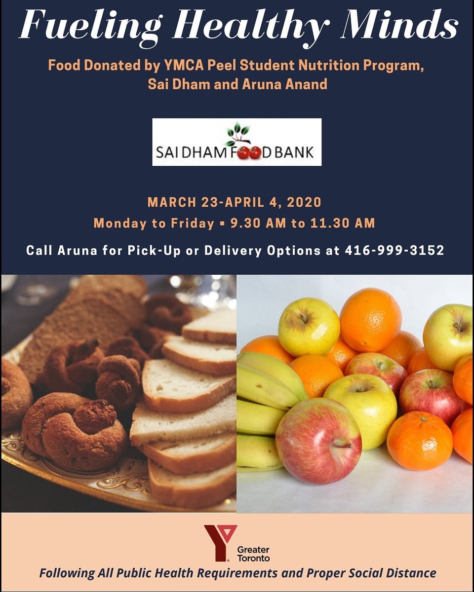 UPDATE: See change in pick up location &amp; arrangements. 

Thank you Fueling Healthy Minds for providing packed breakfast boxes! 

PLEASE CALL BEFORE YOU GO SO YOU CAN RSVP OR ARRANGE DELIVERY. See poster for details.

<a href="/woodlandsrams/">The Woodlands School</a> <a href="/PeelSchools/">Peel District School Board</a> <a href="/YMCA_Canada/">YMCA Canada</a> <a href="/SaiDhamCanada/">Sai Dham Food Bank</a>