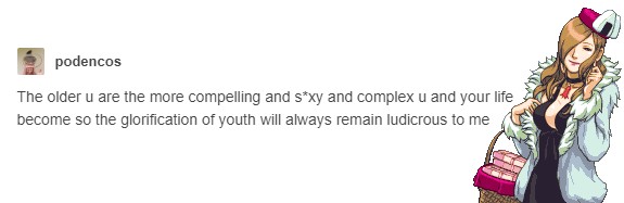 191. i know angel's only in her 30s. but the point STANDS.