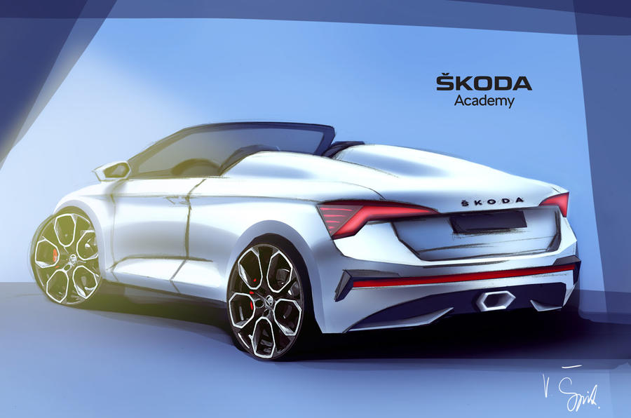 ViragesAuto's tweet photo. Ces images montrent l'étude de #style d'une #Skoda #Scala #Spider. Réalisées par une vingtaine d'#étudiants au sein de la #SkodaAcademy, elle sera (logiquement) fabriquée à l'échelle 1/1 pour juin.
Aucune #production n'est prévue.

Cc. @SkodaFrance @SKODABEnl @SKODAUK https://t.co/FpcuJ2DgQe