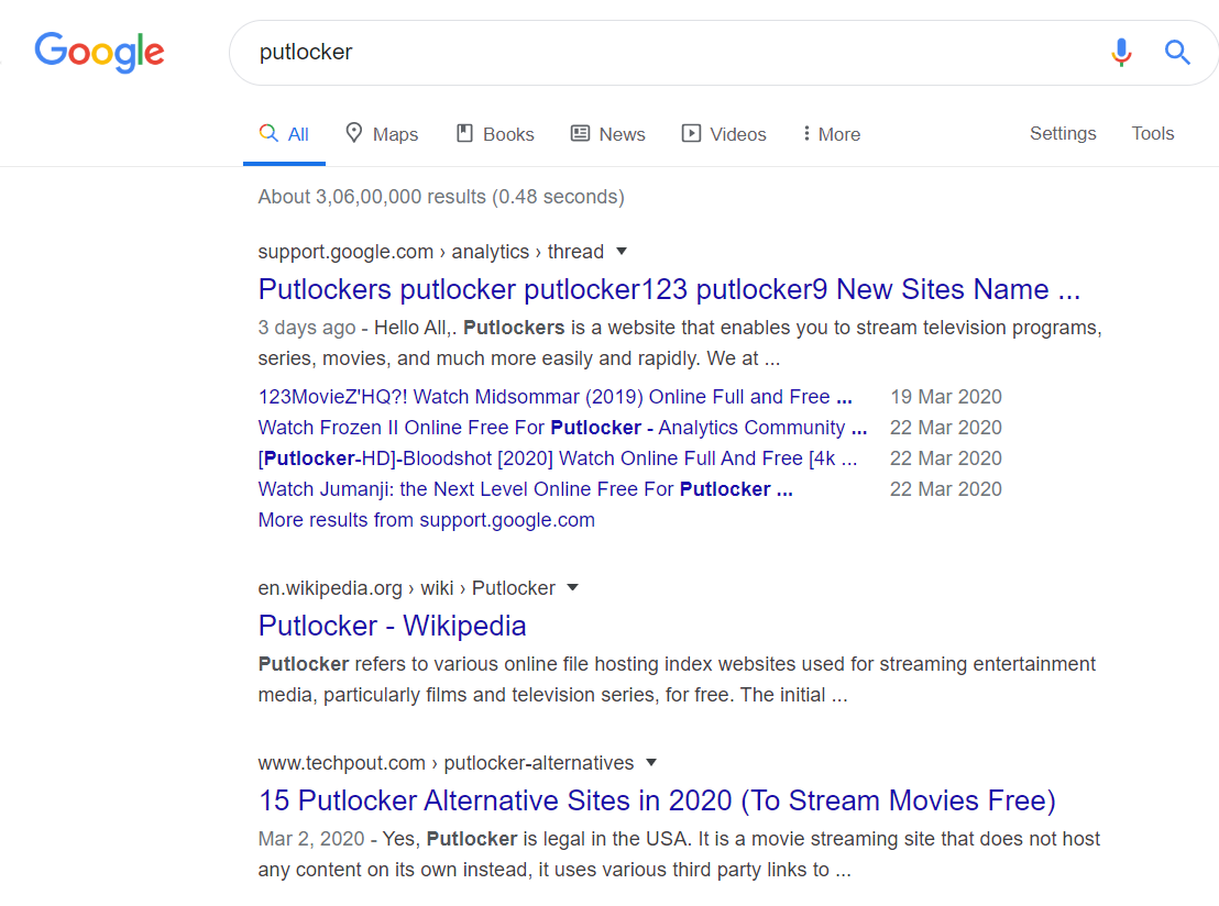 abhishekmdb's tweet photo. It seems like the Google analytics search community is being used for the last 3 days to promote pirated content. And it is ranking on top of the search results. @searchliaison  @dannysullivan @rustybrick https://t.co/pJqz6tUPuK