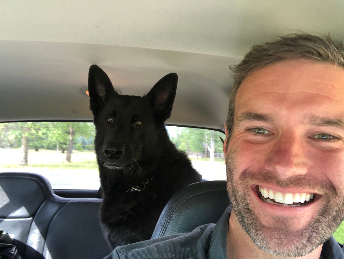 And I'm realizing this is not the first time during this campaign that a pup has jumped in my open car door seeking sanctuary/a ride. Last summer, while on the campaign trail: