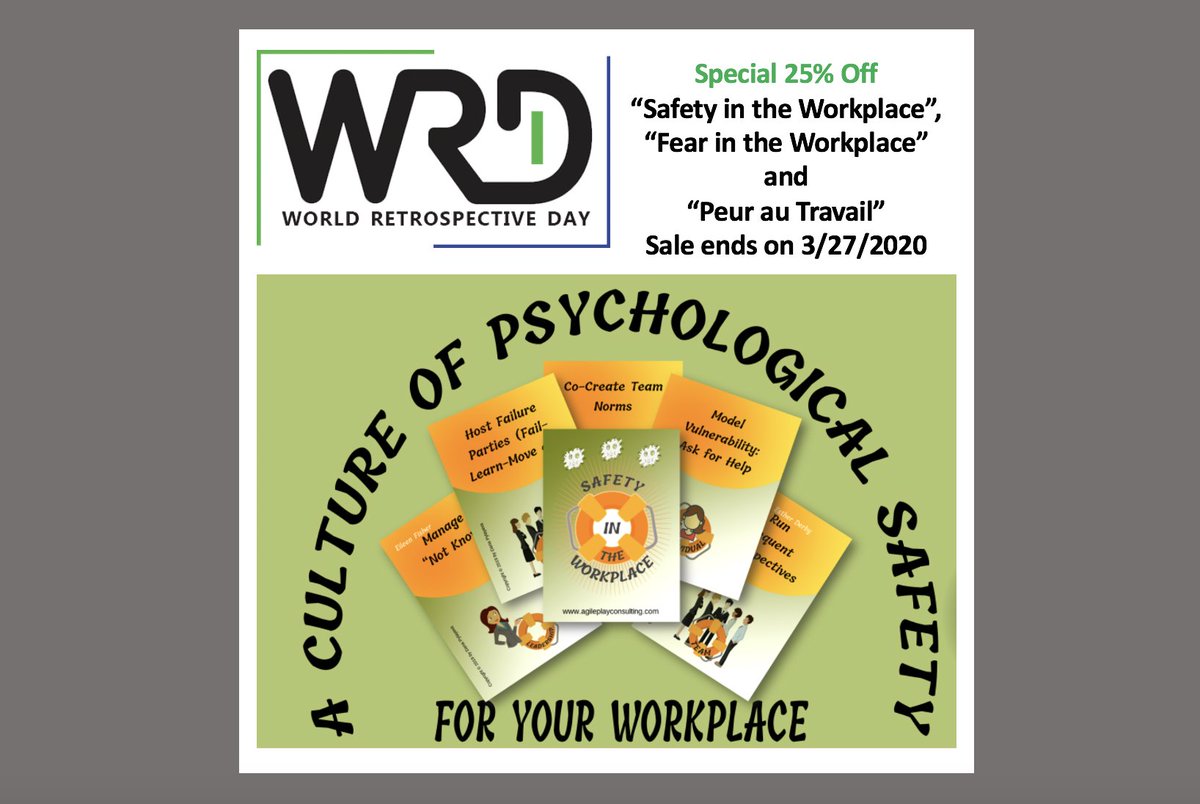 <a href="/worldretroday/">World Retro Day</a> is coming up this week. I will be running Resilient Retrospective Experiment for <a href="/NYCScrum/">NYC Scrum User Group</a> lnkd.in/dSB7VF5 and offering 25% discount on my Psychological Safety games for retrospectives. lnkd.in/eX4UHZd Order it directly from <a href="/thegamecrafter/">The Game Crafter</a>