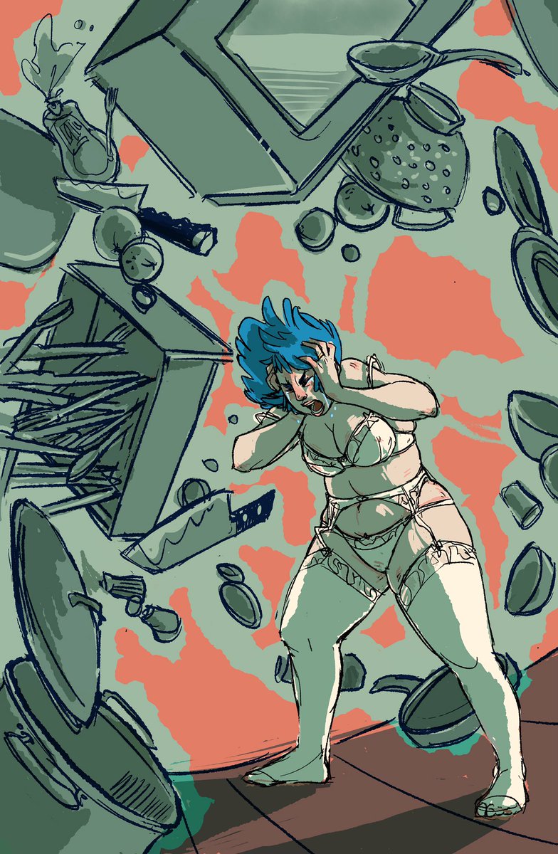 CatchiMakes's tweet photo. Quarantine telekinesis doodle! https://t.co/vk58SkKmBX