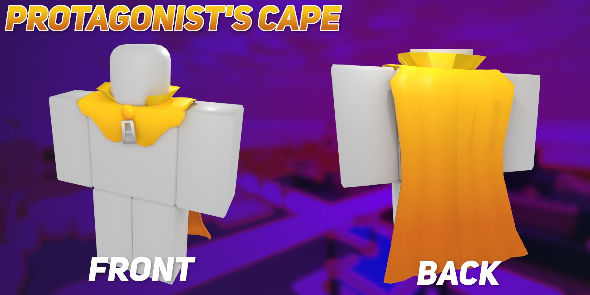Belownatural On Twitter This Cape Looks Oddly Familiar Protagonist S Cape For Robloxugc So You Can Cosplay As Your Favorite Hat Jumping Kid This Will Be Uploaded If I Get Into - guardian of the light cape roblox