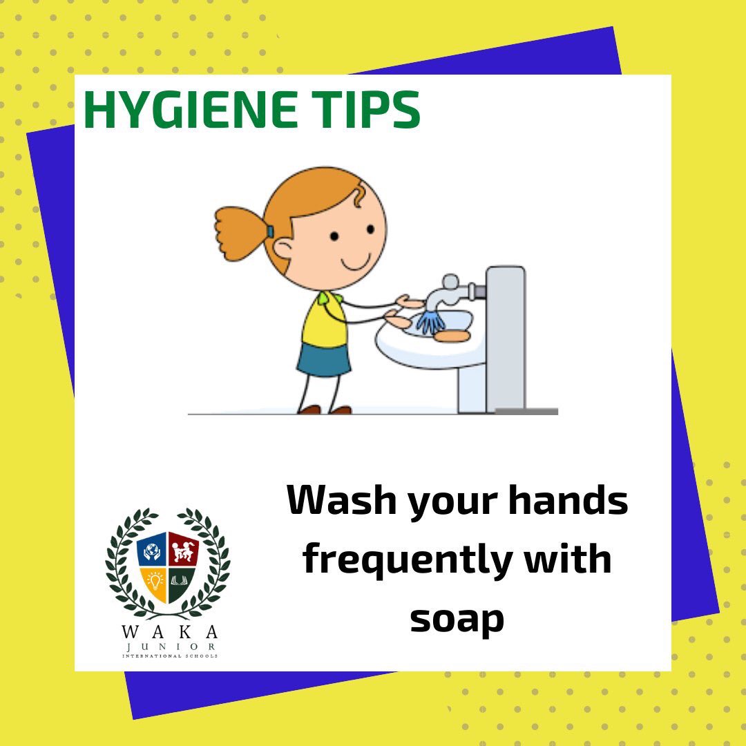 Always make sure that you wash your hands with soap. You can make washing your hands fun with your children by doing it with a sing. Tell your children what happens if they don’t wash their hands. #WakaEducationalGroup