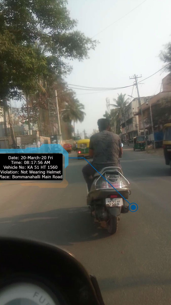 RoadSenseAI's tweet photo. #AutoBot #AI #Follow_Traffic_Rules #BangaloreCityTraffic #RidingWithoutHelmet #RoadSafety #Section194D #RoadSense @blrcitytraffic @btppubliceye #WearHelmet #RideSafely
For More Information 
https://t.co/ujrsIqs6Ht https://t.co/vdydsVSEal