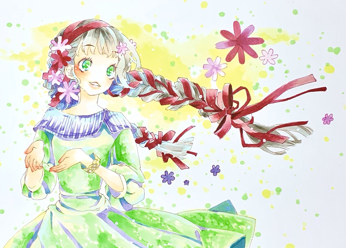 「こういった絵を描いております?
良かったら見てってください?
#お絵描き好きさん」|中山 初夏@お洋服とお絵描きのイラスト